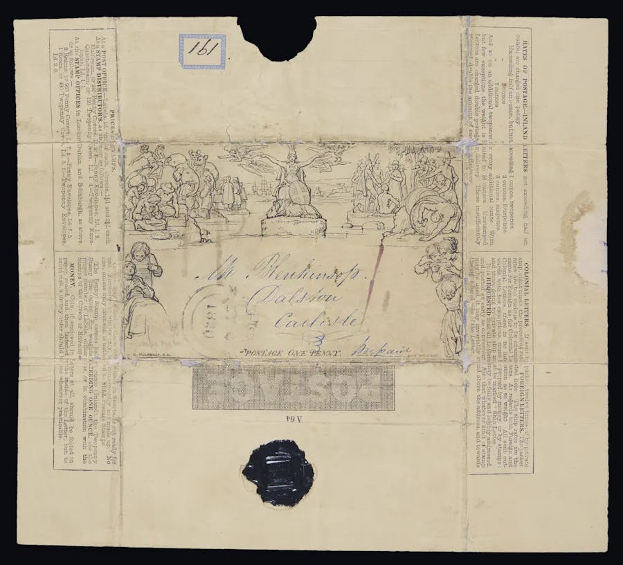 This Envelope with the World s First Stamp Could Set an Auction